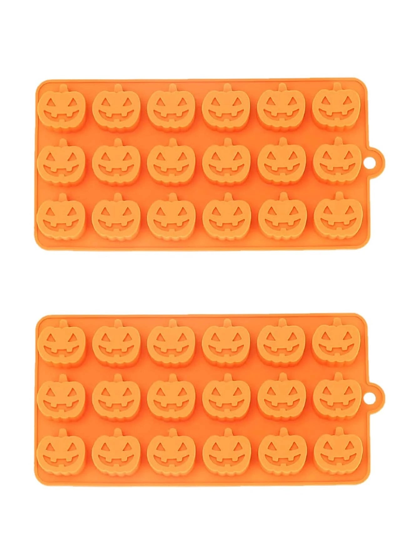 1Pc Mini Funny Pumpkin Silicone Chocolate Mold Orange Pumpkin Shape Halloween Mold for Gummy Cake Candy Jelly