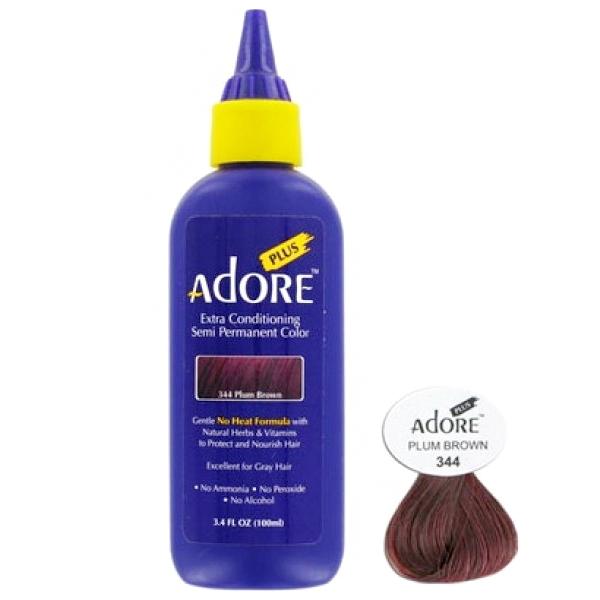 Adore Plus Semi-Permanent Colour: Vibrant, Ammonia-Free Hair Dye for All Hair Types 100ml/3.38 oz