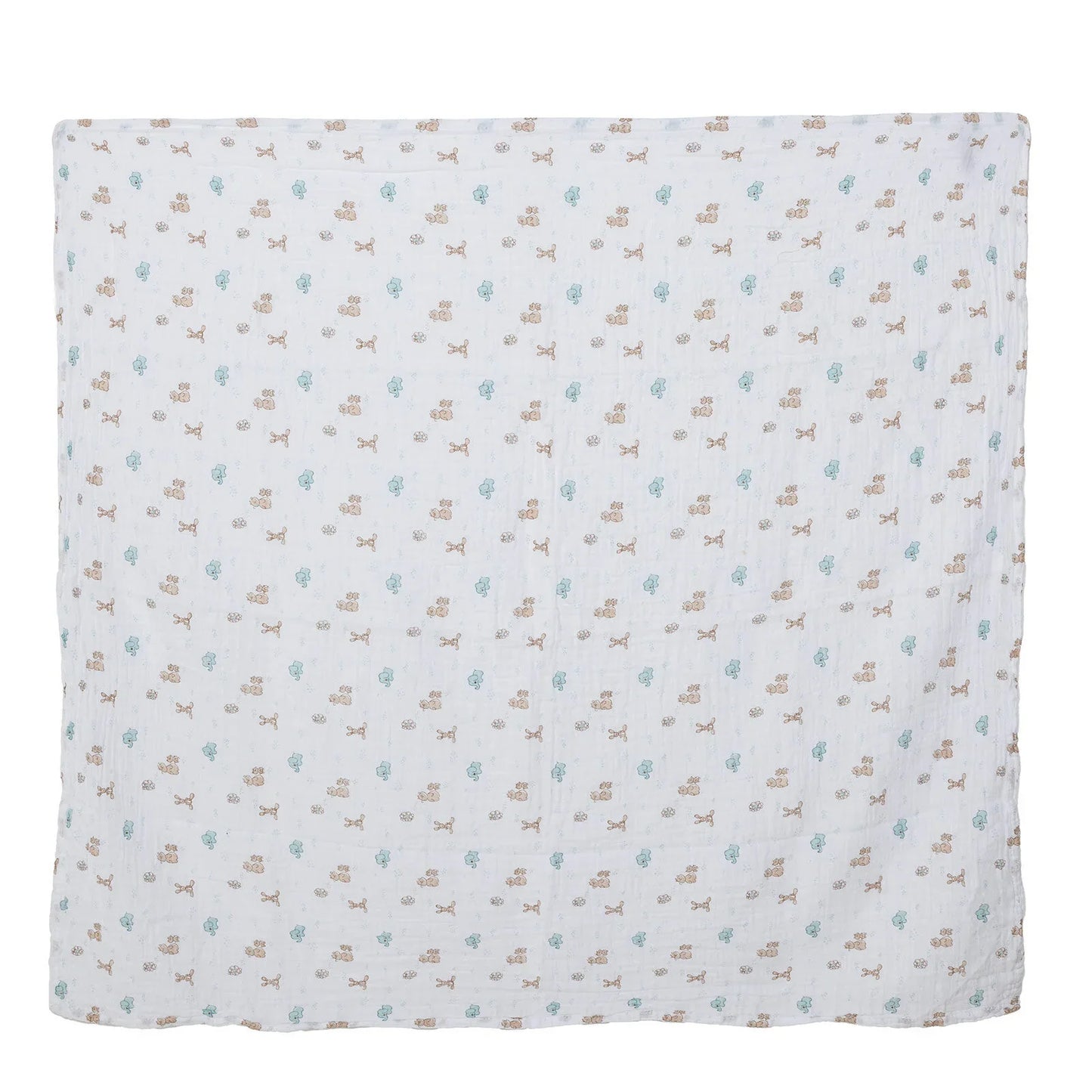 Little Dreams Girl Muslin Blanket - White