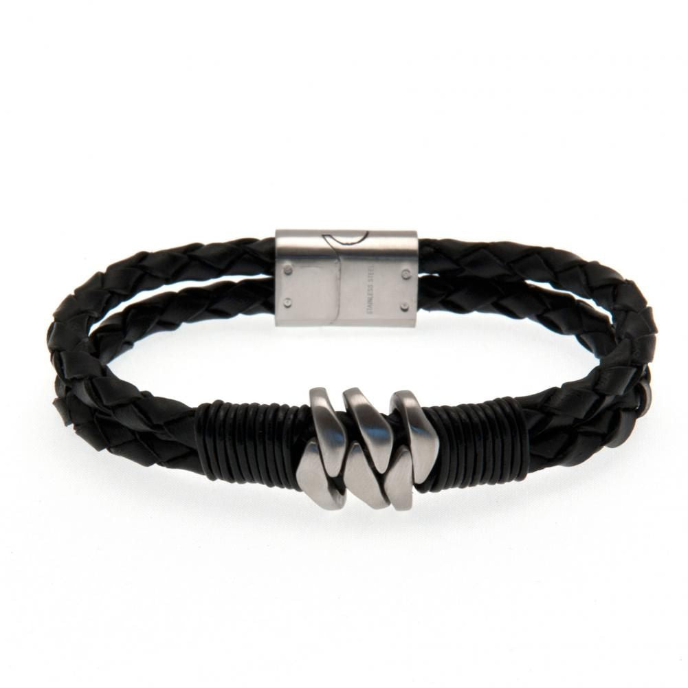 Celtic FC Twin Rope Leather Bracelet
