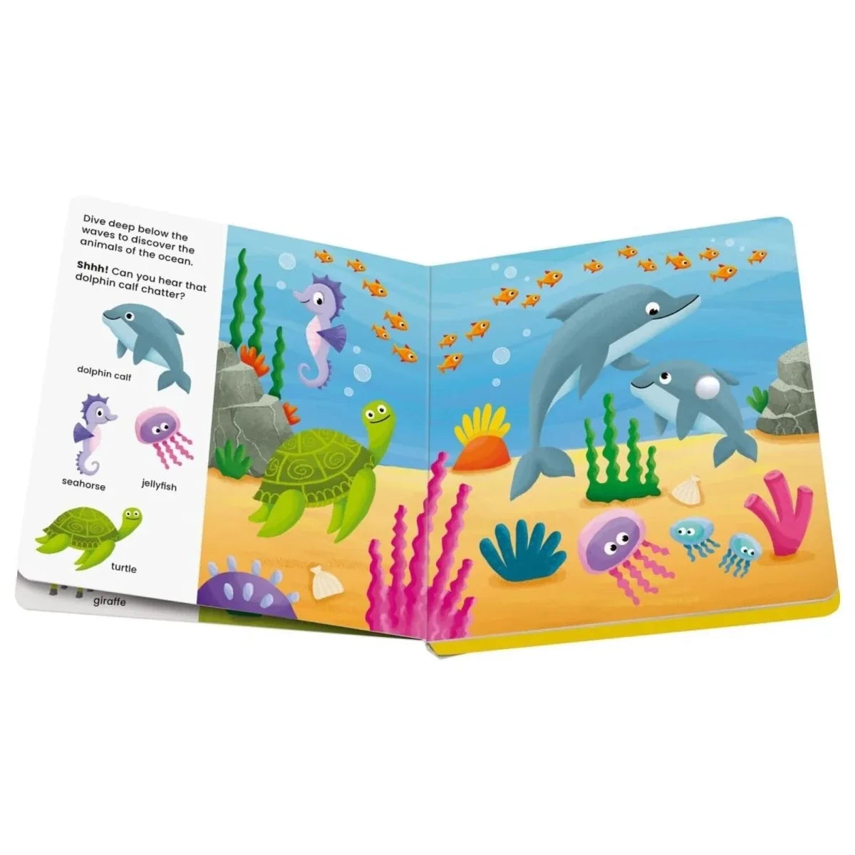 Play+ Shh... Who's there? Baby Animals Book with Sounds