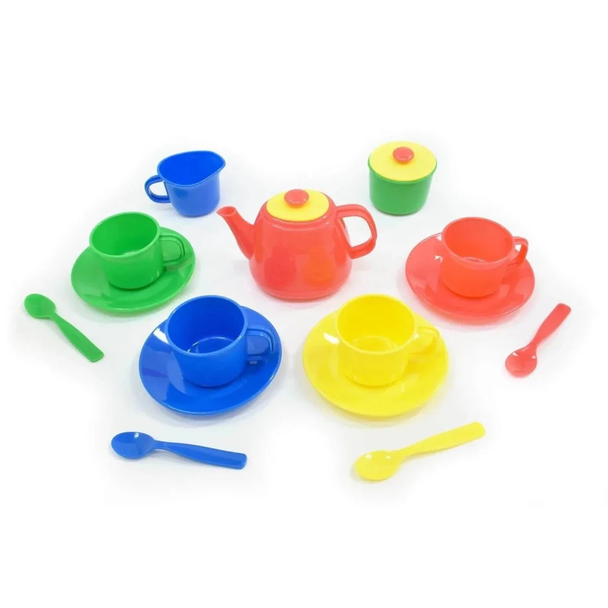 Peterkin Tea Set in Carry Case - Primary Colours