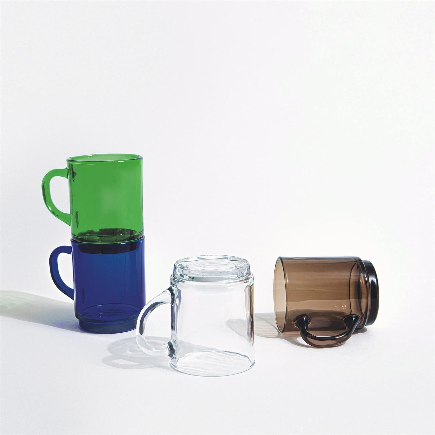 260ml Green Versailles Coffee Glasses - Pack of Six