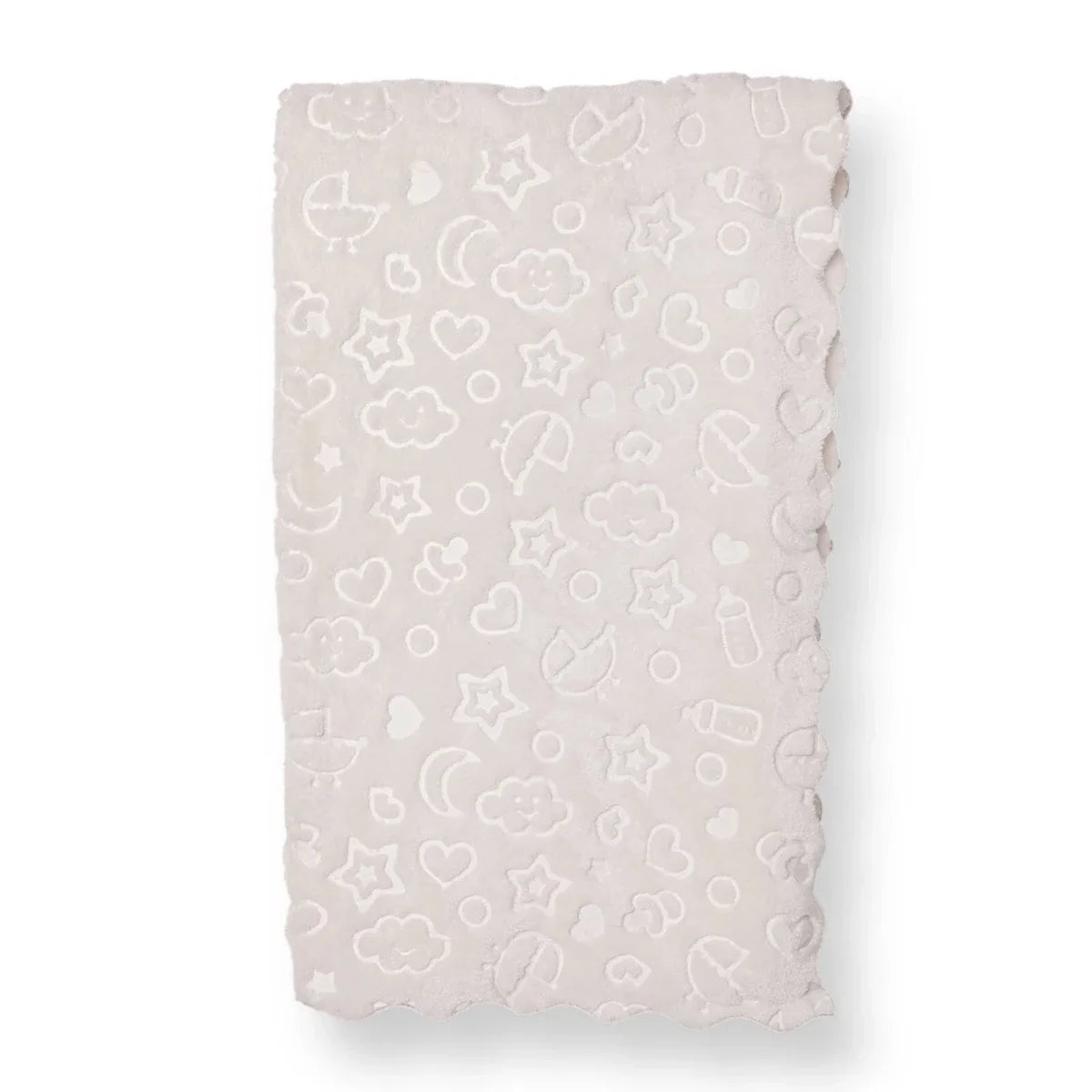 Little Dreams Unisex Plush Blankets - Ecru