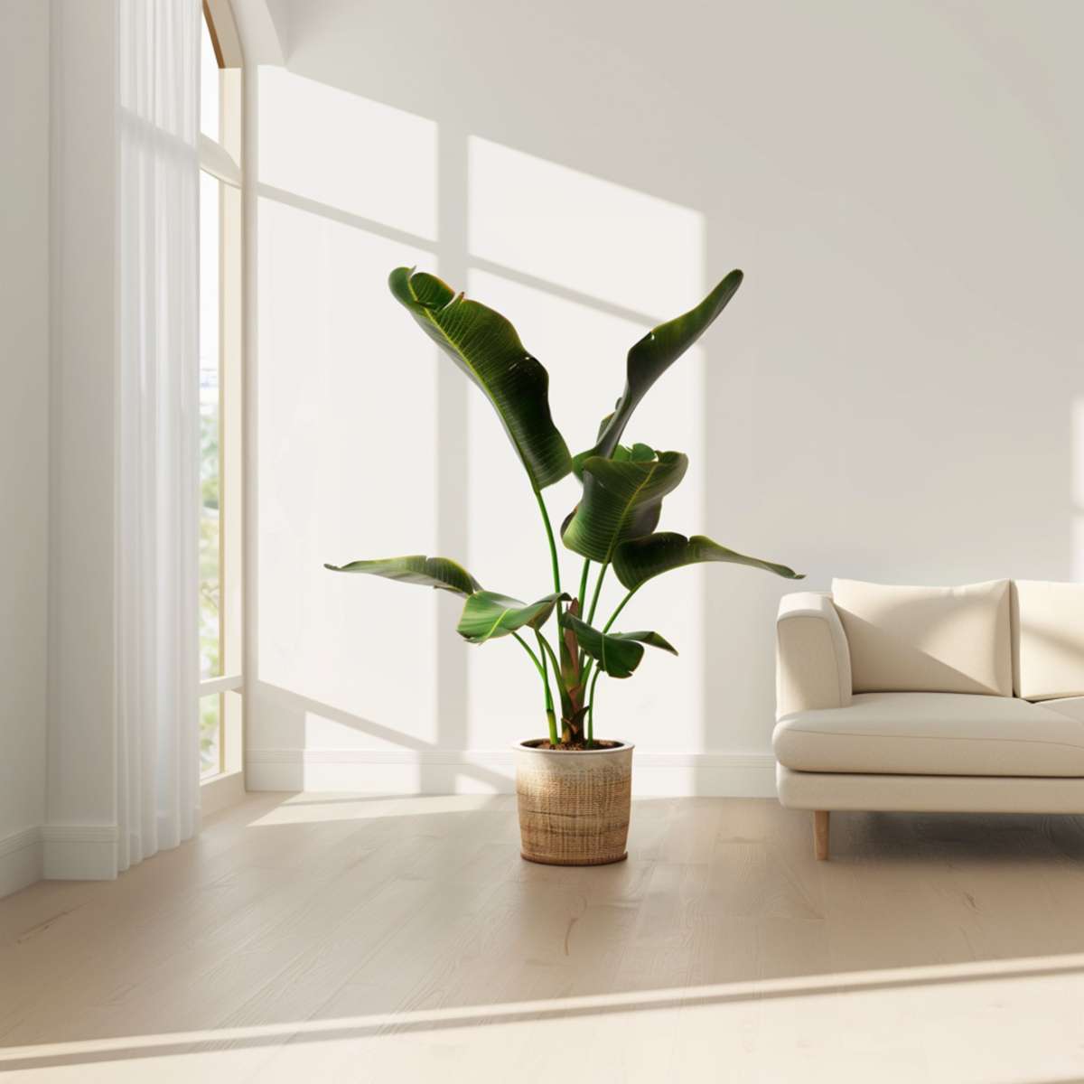 Canary banana - 2 pcs. - Musa 'Dwarf Cavendish' - Height 90-100cm - ⌀21cm