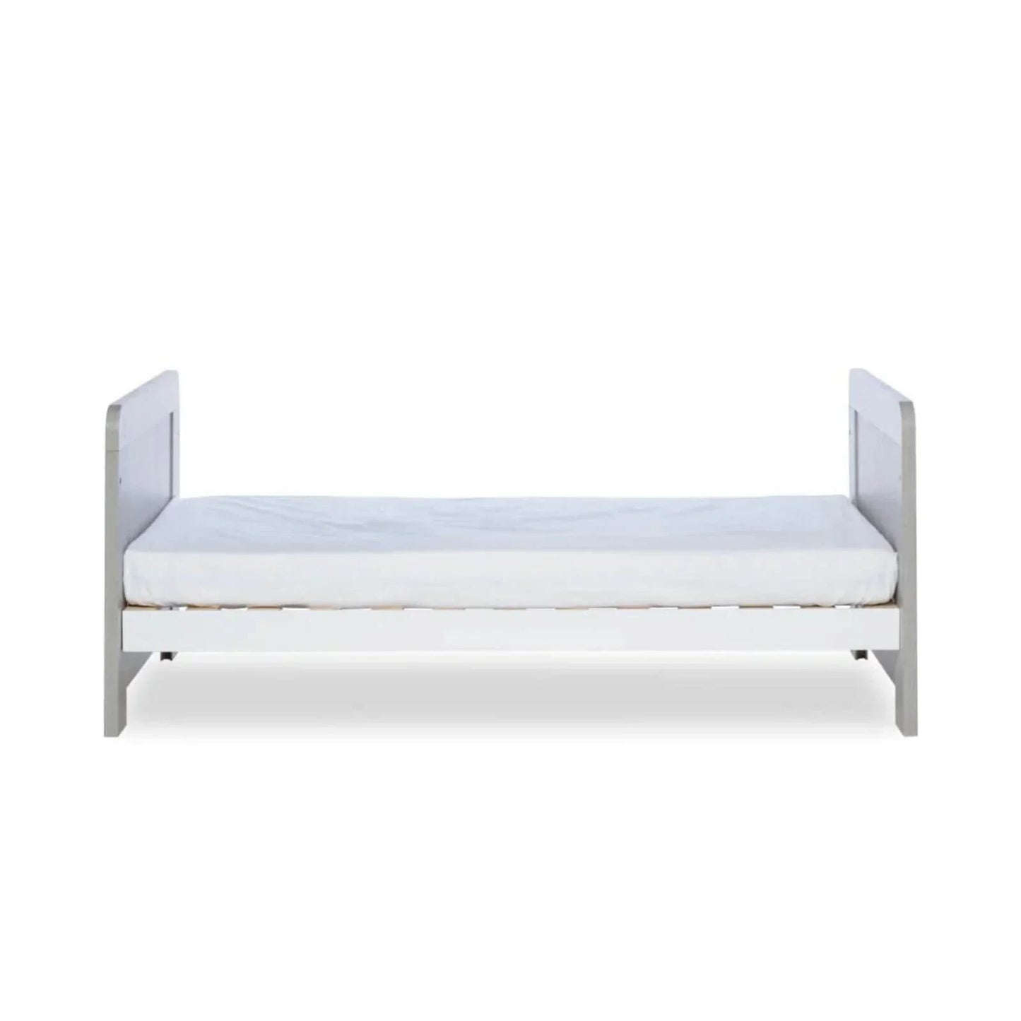 Ickle Bubba Pembrey Cot Bed Ash Grey - Premium Sprung Mattress
