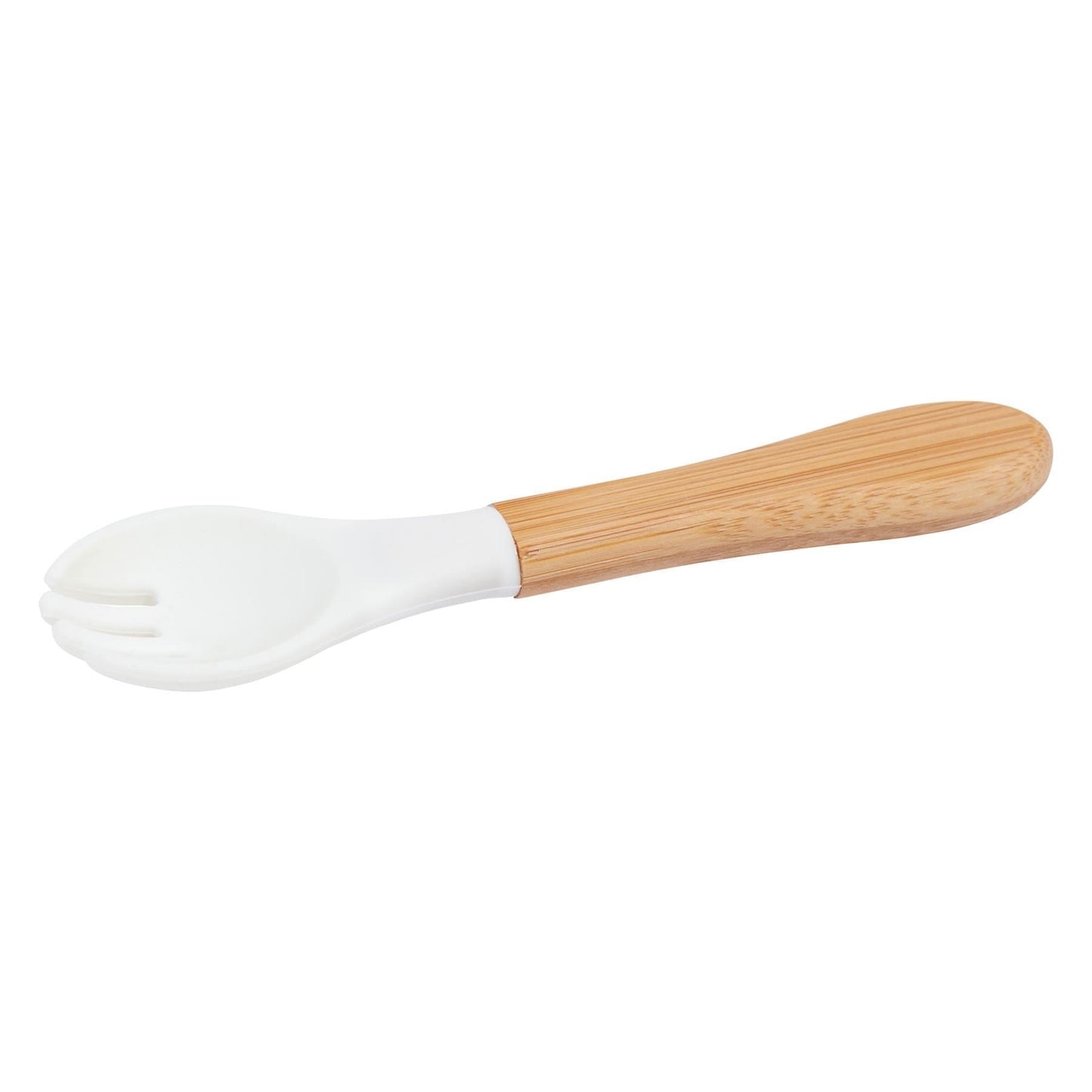 Bamboo Baby Weaning Fork with Silicone Tip