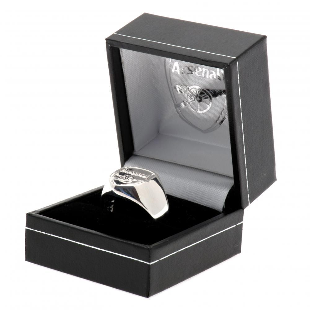 Arsenal FC Sterling Silver Ring - Small Size