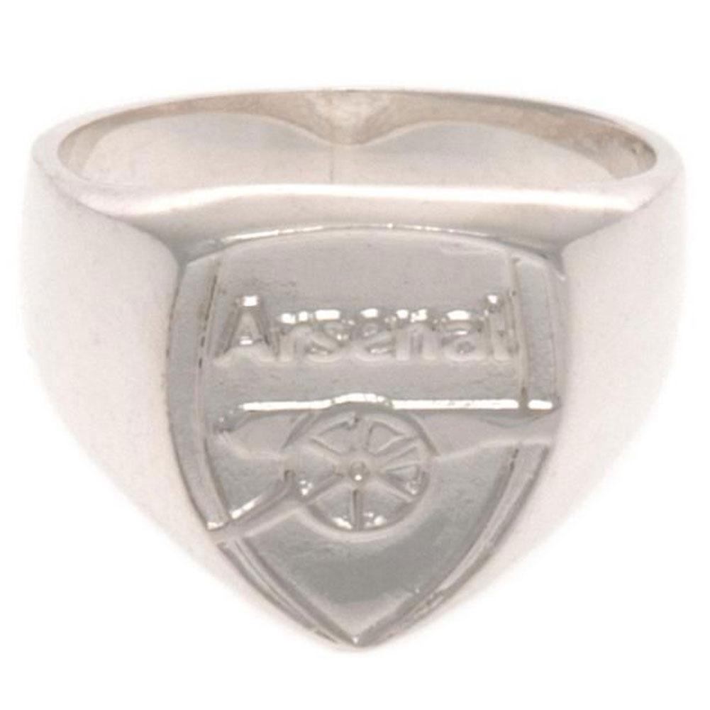Arsenal FC Sterling Silver Ring - Small Size