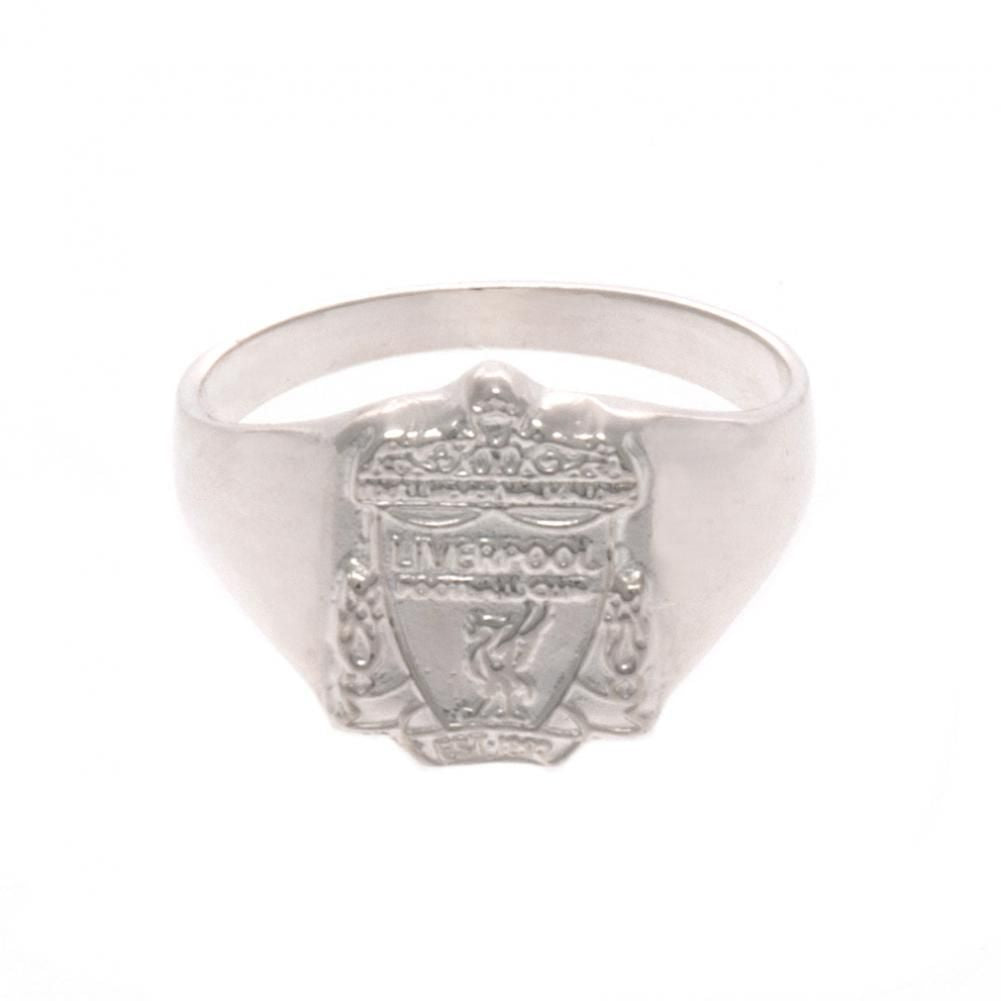 Liverpool FC Sterling Silver Crest Ring - Small Size