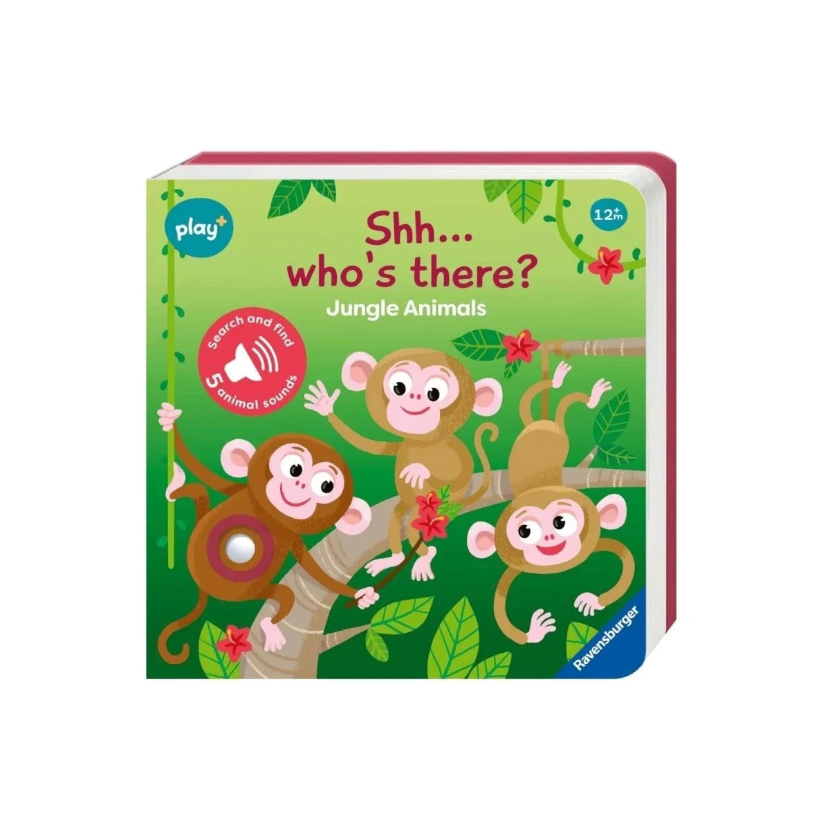 Play+ Shh... Who's there? Jungle Animals Book with Sounds