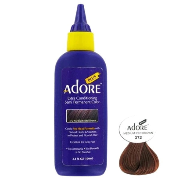 Adore Plus Semi-Permanent Colour: Vibrant, Ammonia-Free Hair Dye for All Hair Types 100ml/3.38 oz