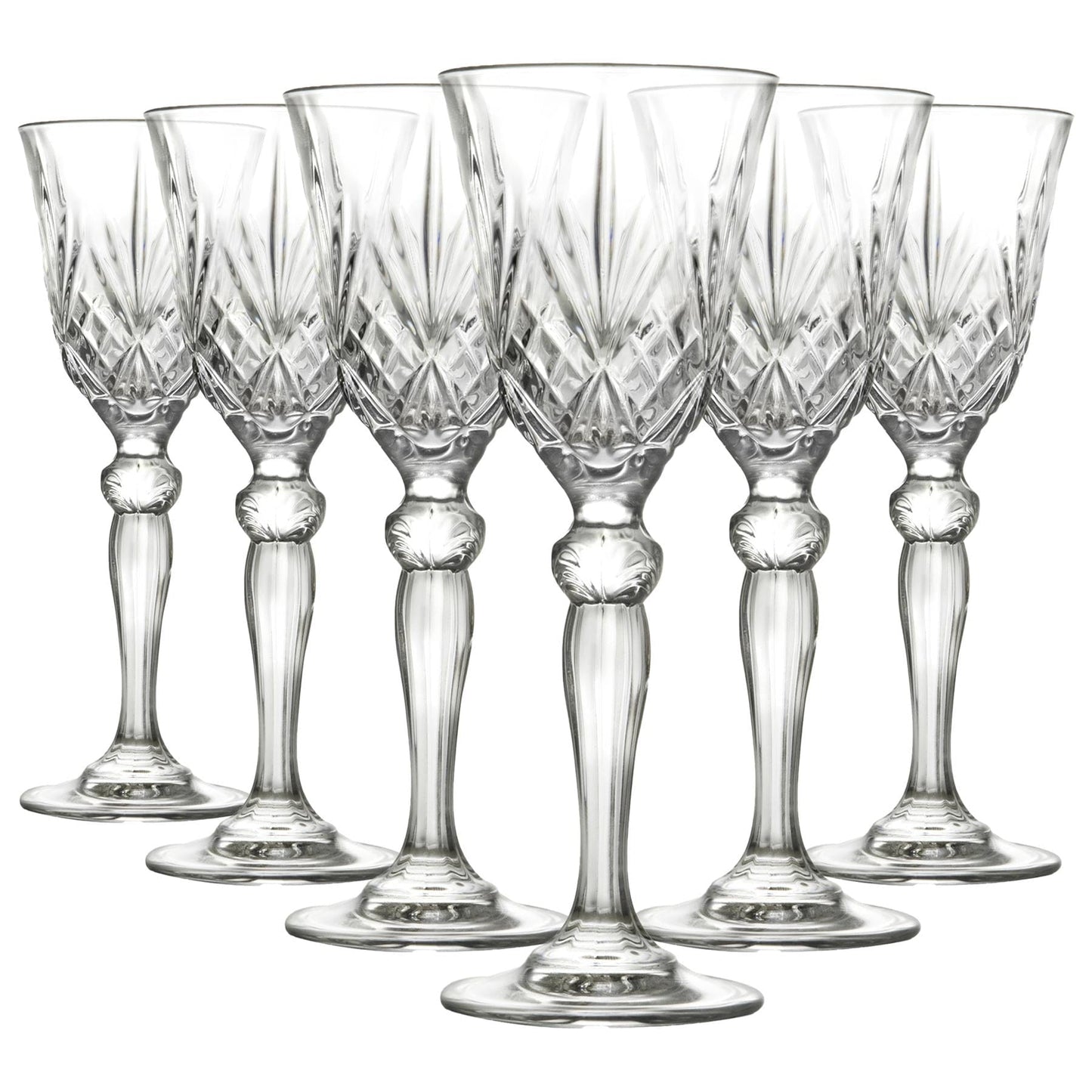 50ml Crystal Melodia Liqueur Glasses - Pack of Six