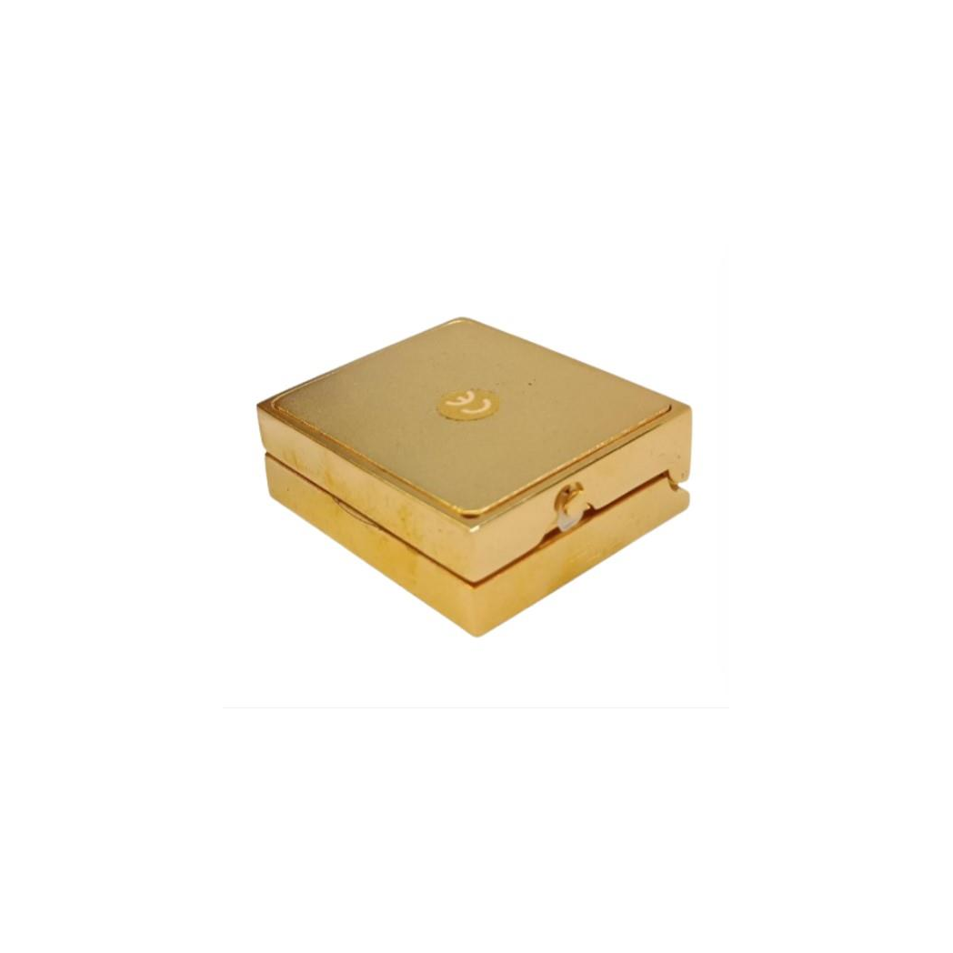 Miniature Clock PC Laptop Computer Goldtone Plated Solid Brass IMP1001G - CLEARANCE NEEDS RE-BATTERY