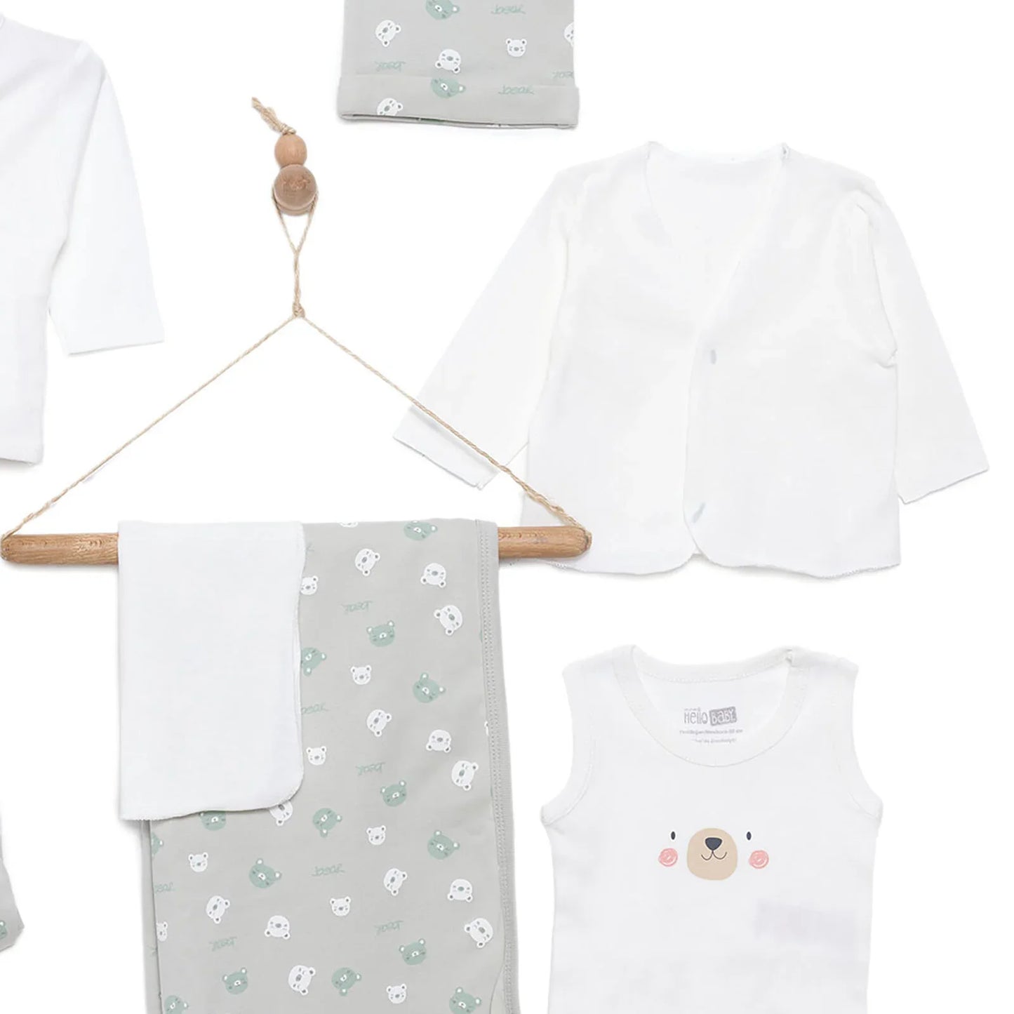 HelloBaby Boy 10pcs Newborn Set - Green