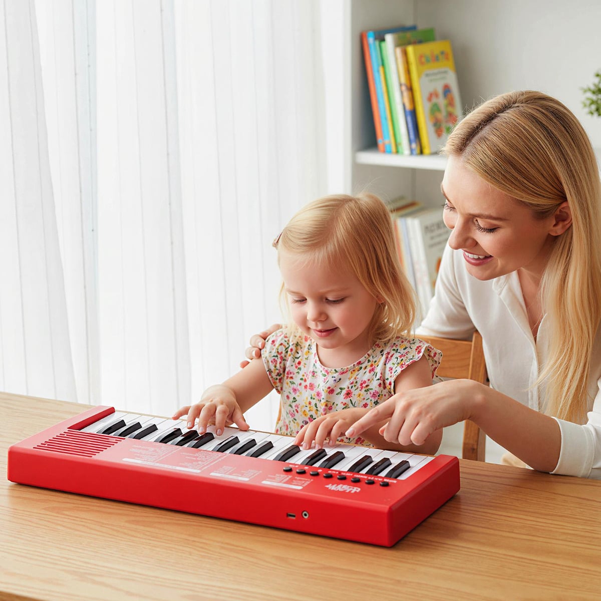 37 Keys Kids Piano Keyboard with Microphone Portable Electric Piano for Toddlers-Black