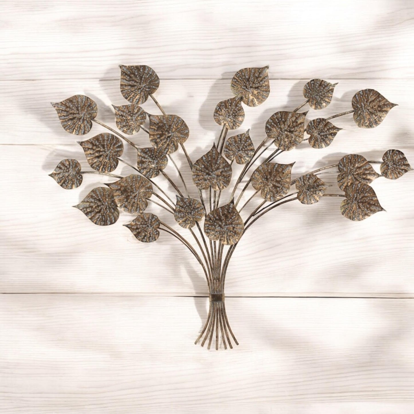 131CM METAL WALL DECOR LEAVES