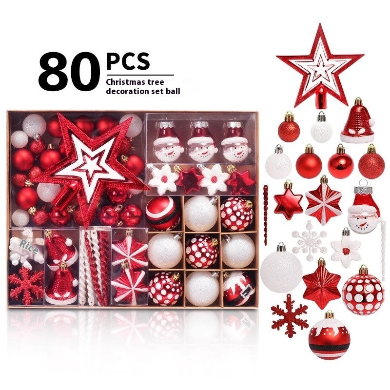 Christmas Decorations 6CM Painted PET