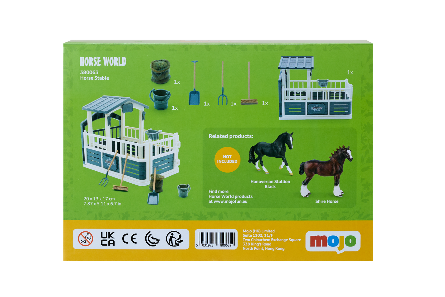 Horse Stable Playset Equestrian Toy Set