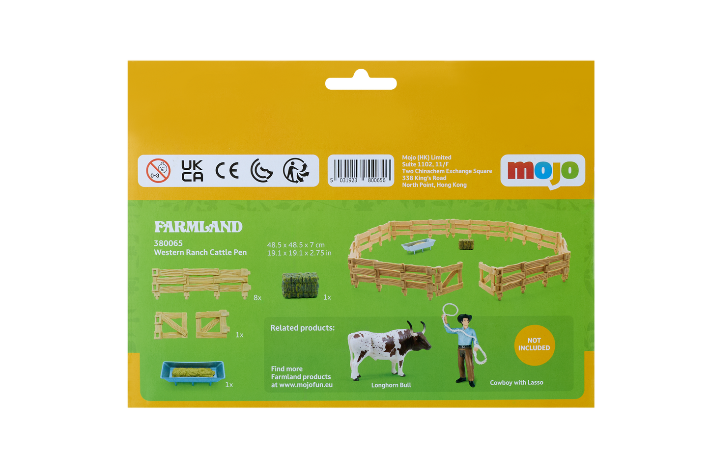 Western Ranch Cattle Pen Playset Farmyard Set