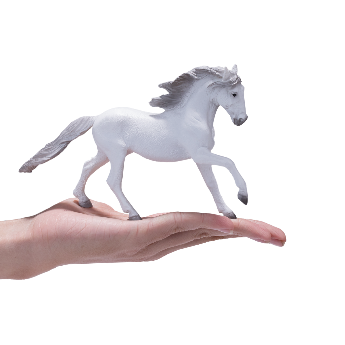 Lusitano Grey Horse Toy Realistic Equestrian Model