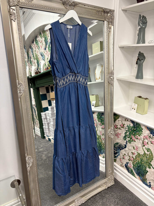Luxtyle Tencel Dress | Tiered Summer Dress | One Size 8–16