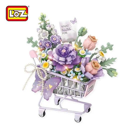 LOZ Purple Flower Trolley 4125