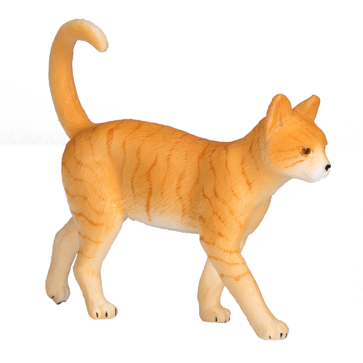 Ginger Tabby Cat Toy Realistic Pet Figurine