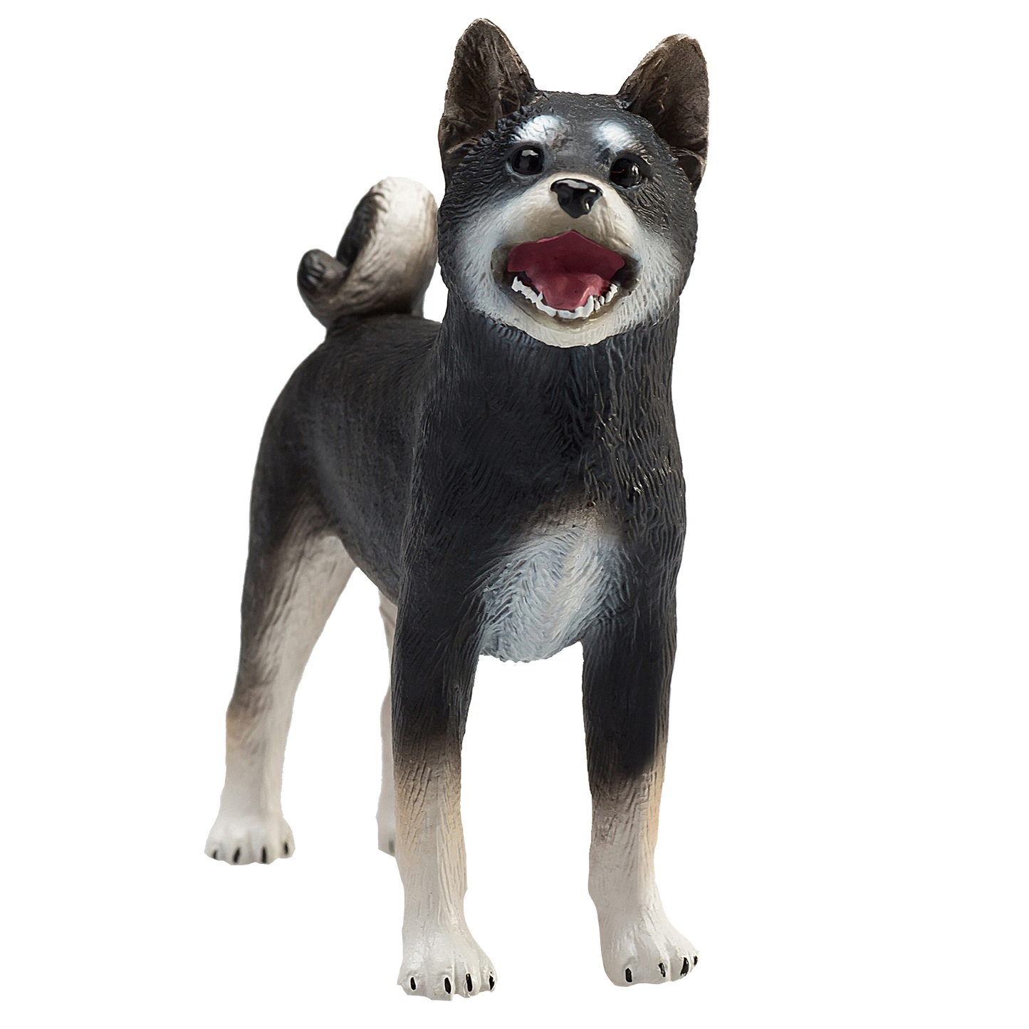 Shiba Inu Black Dog Figurine Realistic Pet Model