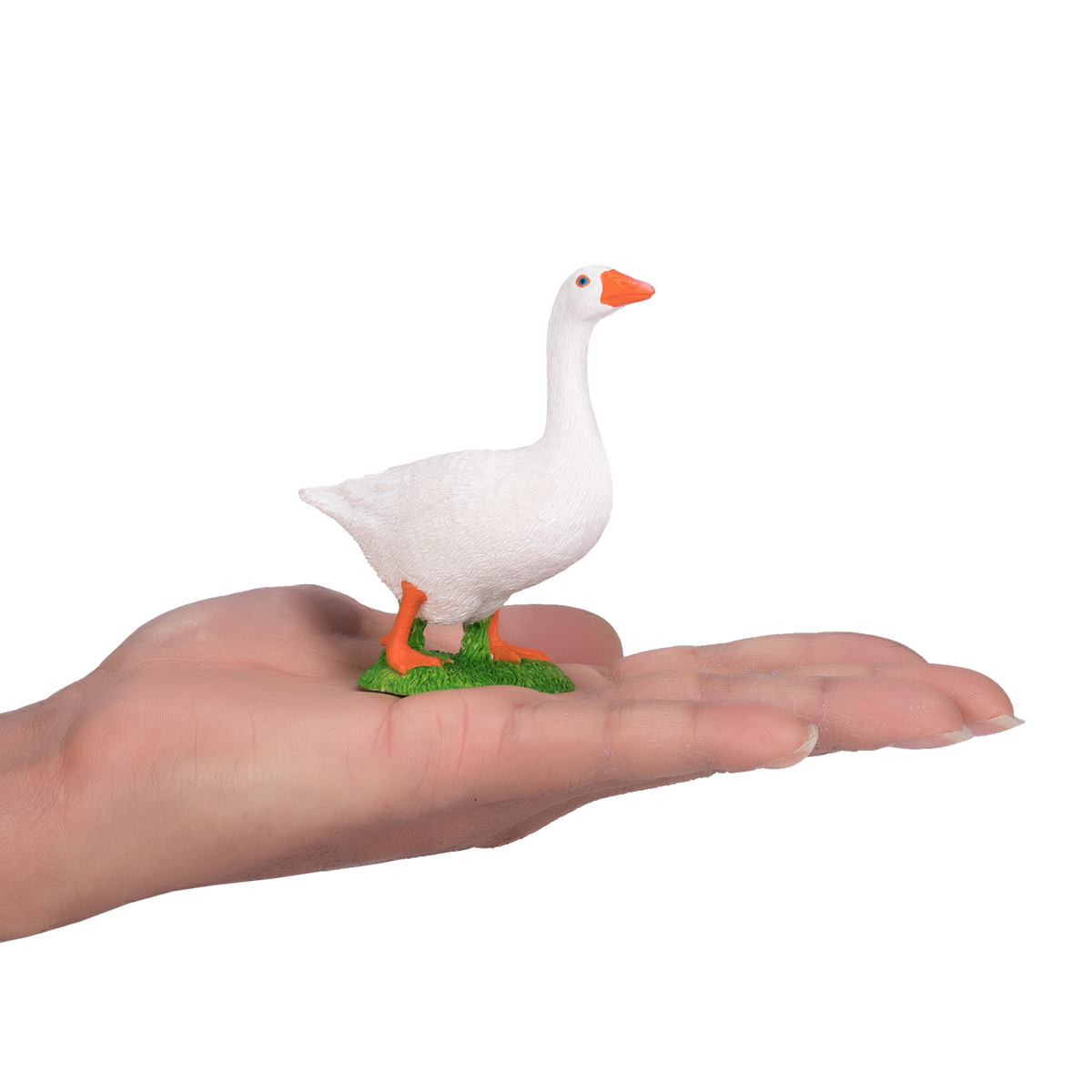 White Goose Toy Realistic Farm Animal Figurine