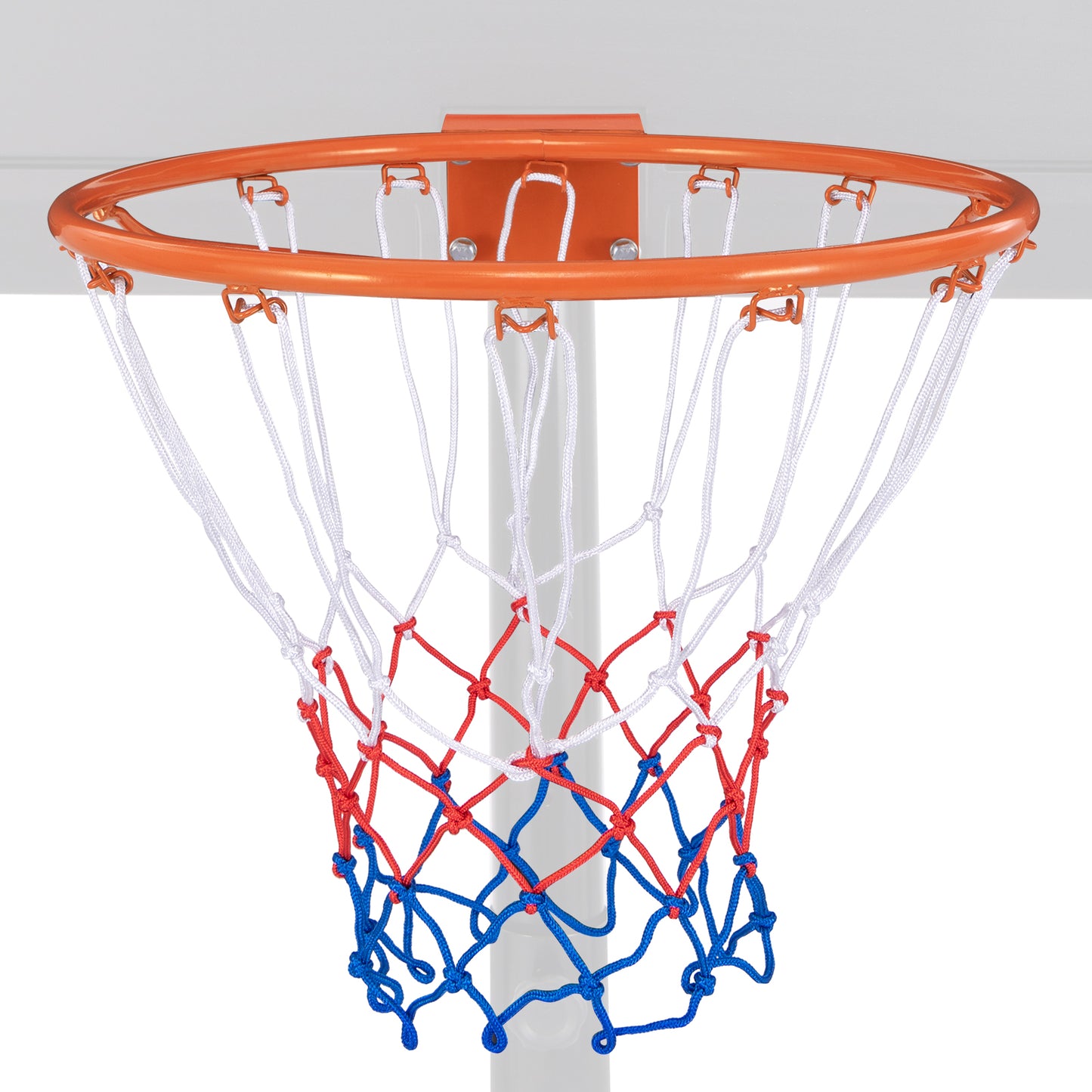 38 cm Heavy Duty Basketball Rim with All Weather Net and Mounting Hardware-Black