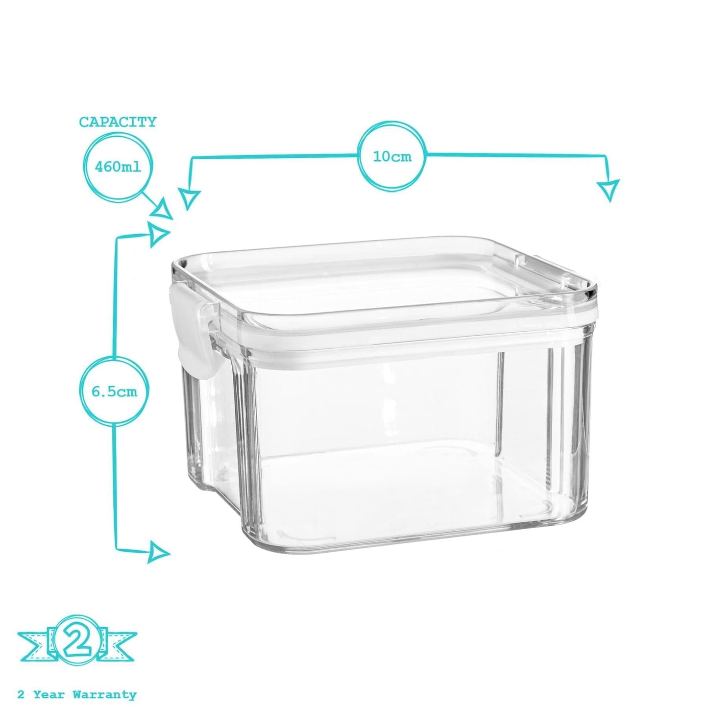 460ml Airtight Plastic Food Storage Container