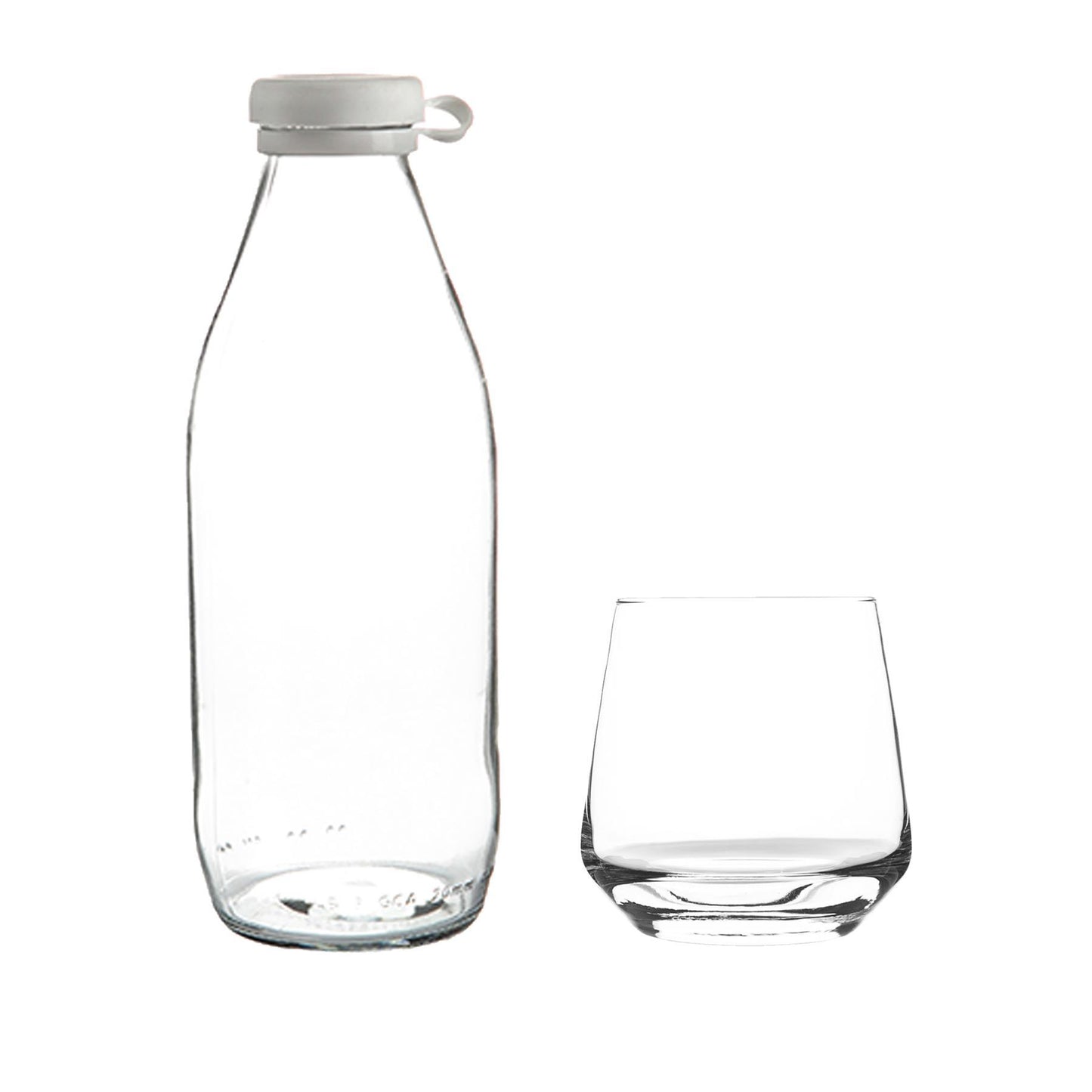 7pc Tallo Tumbler Glasses Set with Bottle