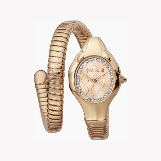 Just Cavalli Women's Rose Gold Watch, Asymmetrical Case Jc1l186m0045