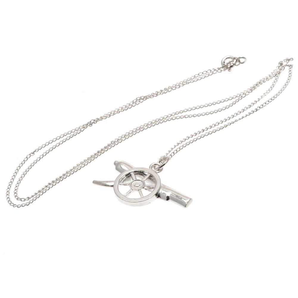 Arsenal FC Sterling Silver Pendant & Chain GN