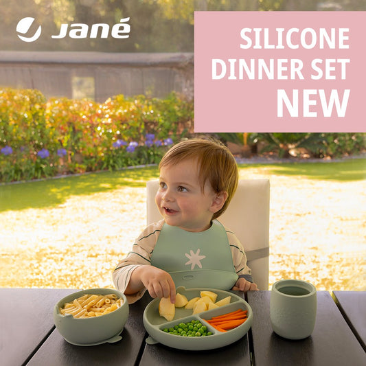 4-Piece LFGB Certified Silicone Dinner Set for Children