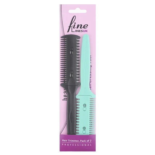 Fine Lines UK Hair Razor Comb: Precision Hair Thinning & Styling Tool for Men & Women - Pack of 2