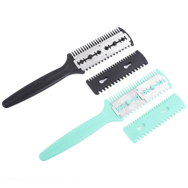 Fine Lines UK Hair Razor Comb: Precision Hair Thinning & Styling Tool for Men & Women - Pack of 2