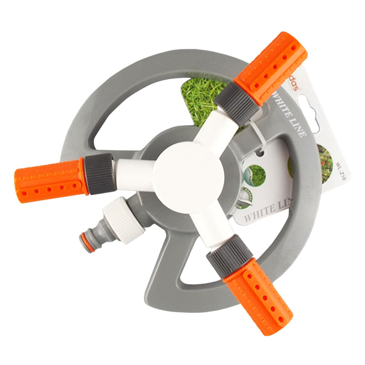 Bradas 3-Arm Revolving Sprinkler White Line