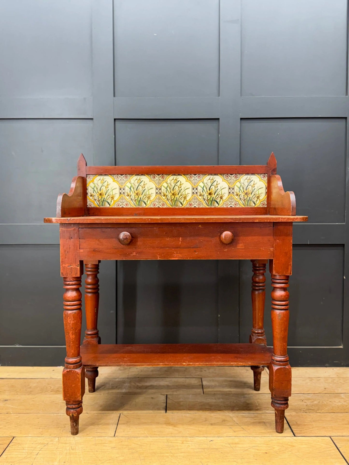 Antique Pine Washstand  Side Table / Dressing Table / Sideboard Desk