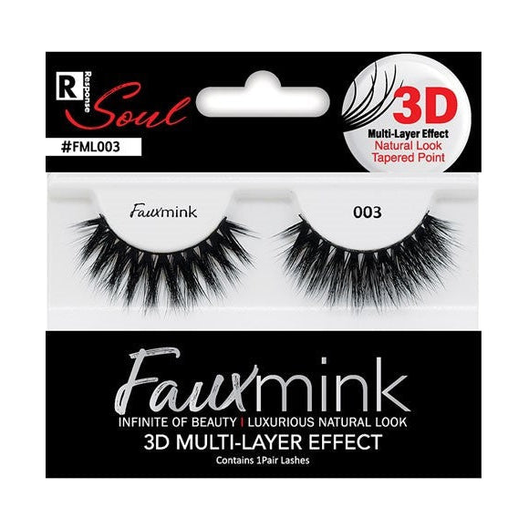Response Soul Faux Mink 3D Effect Eyelash 003 for Voluminous, Glamorous Looks