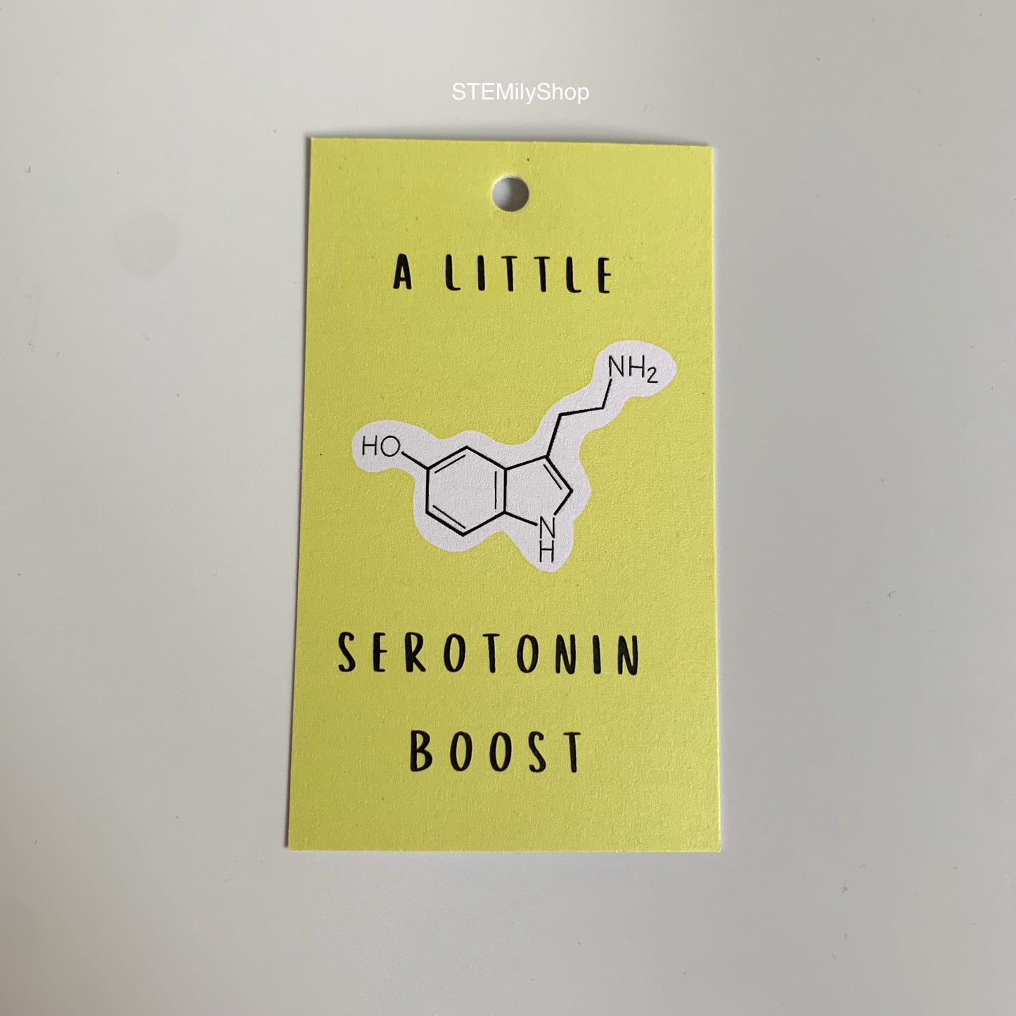 A little serotonin boost happiness gift tag