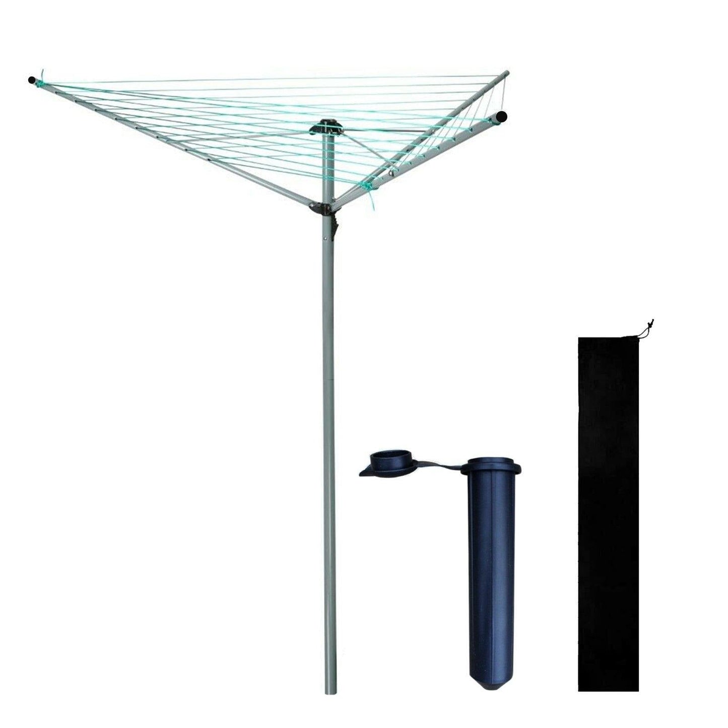 3/4 Arm Rotary Washing Line Clothes Airer