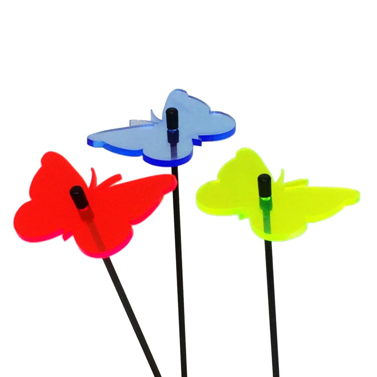 Small Garden Décor Ornaments Set of 3 'Gatekeeper Butterfly'