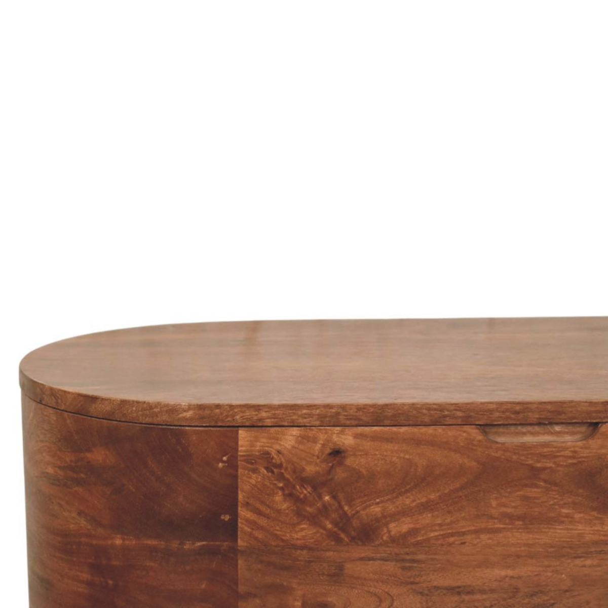 Artisan Furniture Solid Wood Curva Storage Trunk, Brown