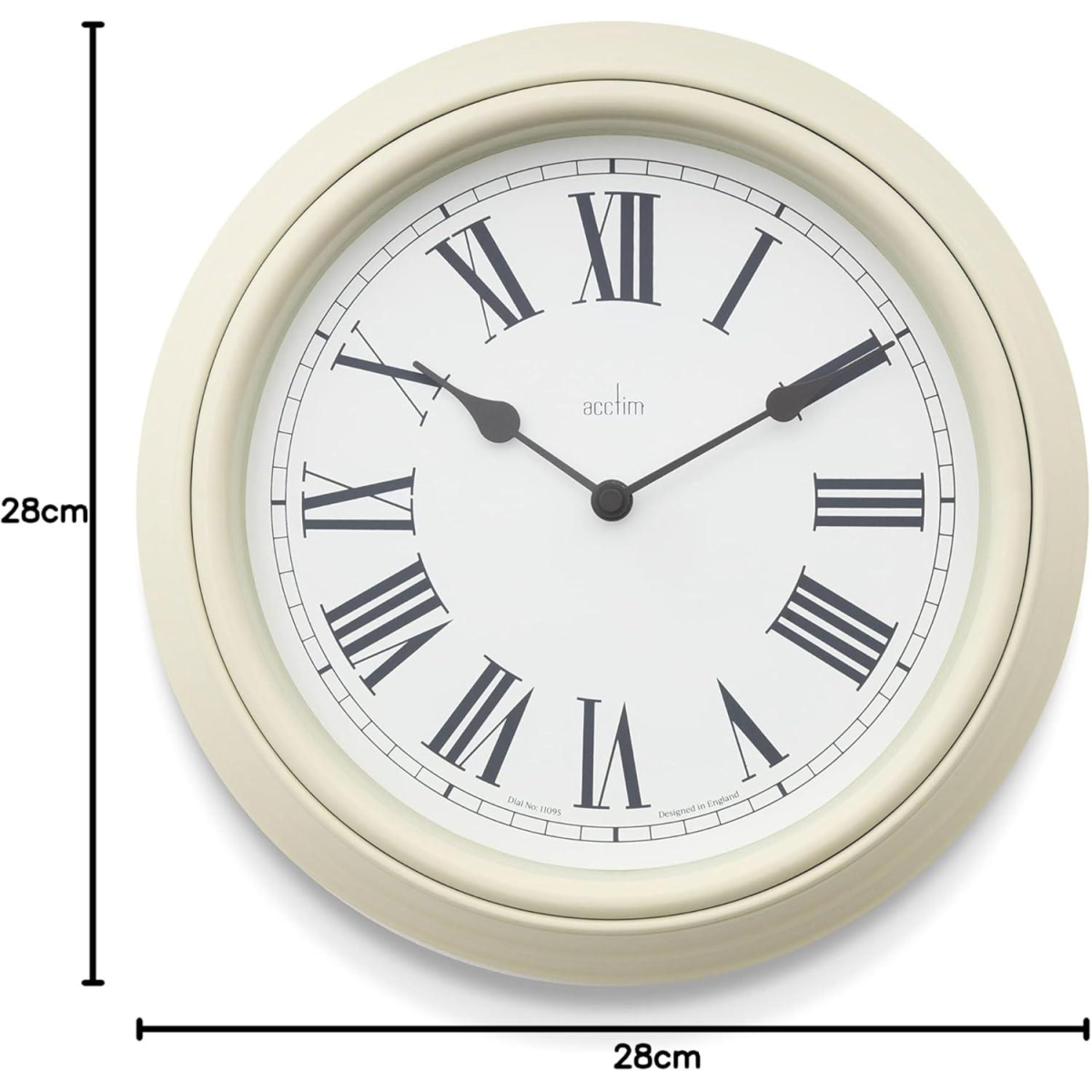 Acctim Devonshire Traditional 28cm Quartz Cream Wall Clock 22715