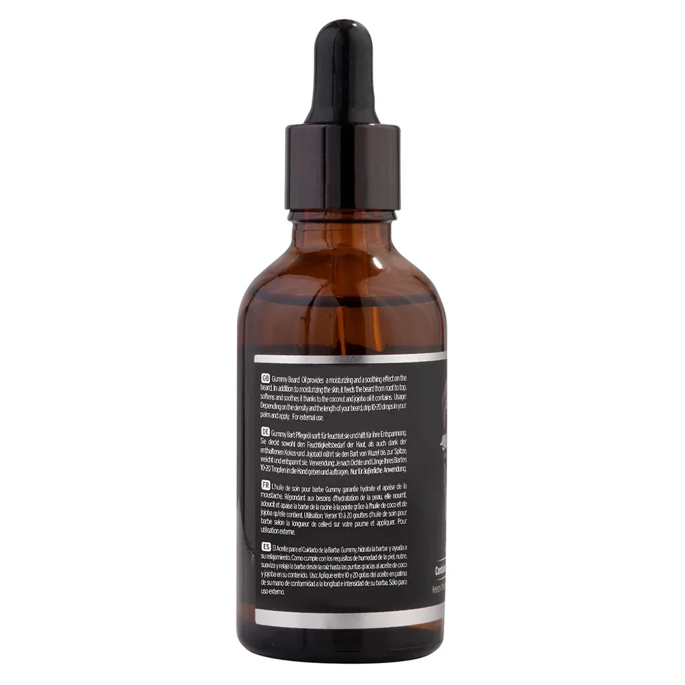 Gummy Professional Beard Oil Conditions & Softens for Men's Grooming 50 ml/1.69 oz