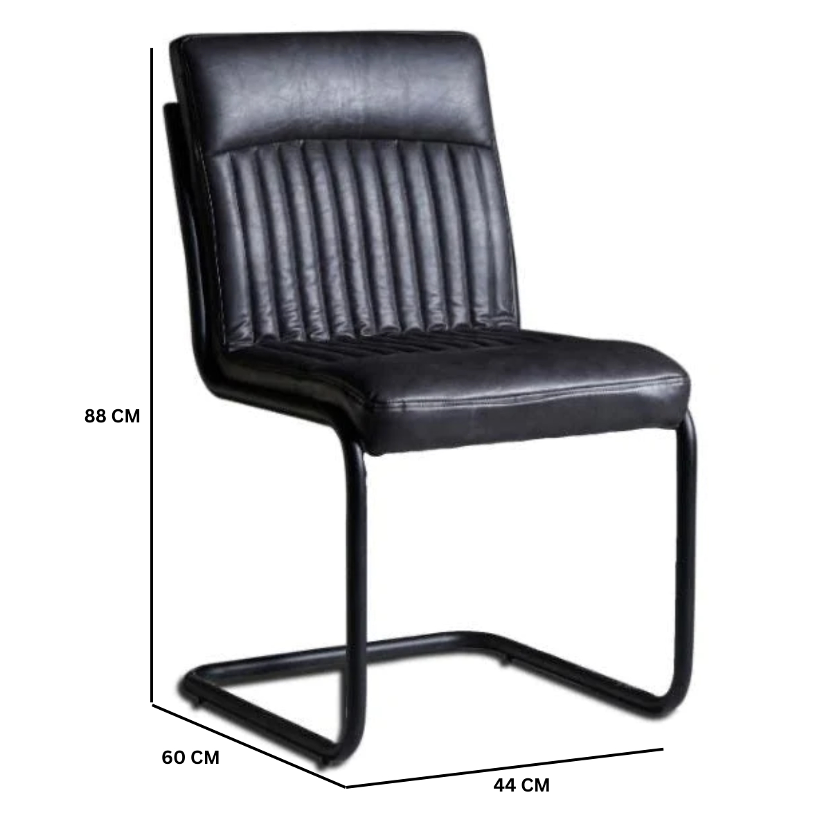 Dark Grey Dining Chair (Set of 2)