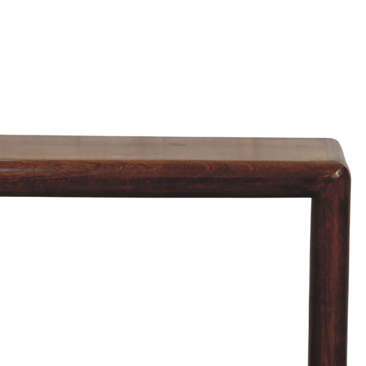 Artisan Furniture Solid Wood Regency Bench, 1 Shelf, Dark Brown