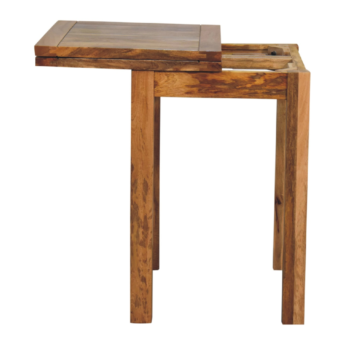 Artisan Furniture Solid Wood Mini Oak-ish Butterfly Dining Table, Brown